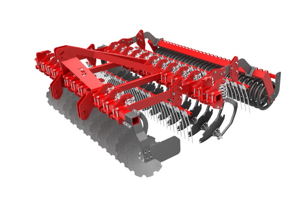 Brona talerzowa ciężka z zabezpieczeniem sprężynowym